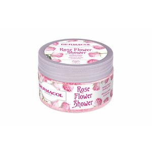 Dermacol Flower Shower Opojný tělový peeling růže 200 g obraz