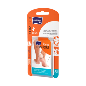 Matopat Comfort Plus hydrokoloidní náplasti L 42 x 68 mm 5 ks obraz