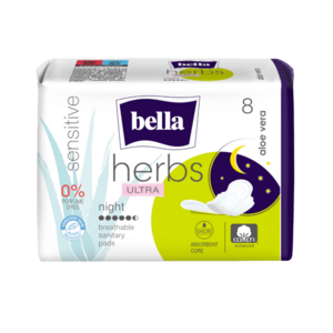 Bella Herbs Aloe Vera Night hygienické vložky 8 ks obraz