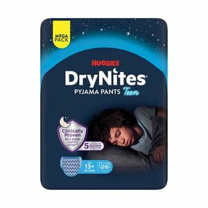 Huggies DryNites Natahovací kalhotky pro chlapce 13+ let 48–⁠⁠⁠⁠⁠⁠60 kg 20 ks obraz