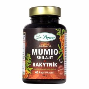 Dr. Popov MUMIO Shilajit + rakytník 60 kapslí obraz