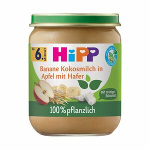 Hipp BIO 100% rostlinné Jablko, banán, kokos, oves 160 g obraz