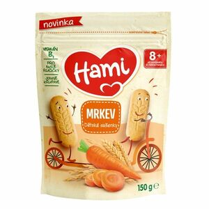 Hami Dětské sušenky mrkev 8m+ 150 g obraz