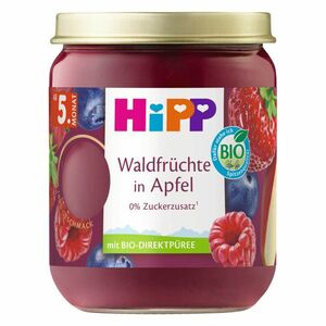 Hipp BIO Jablko, jahody, borůvky, maliny 160 g obraz
