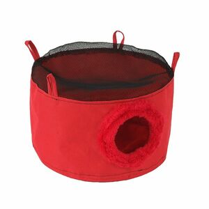 Akinu HUGS by Závěsný domeček pro hlodavce červený ⌀ 30 cm x 12 cm obraz