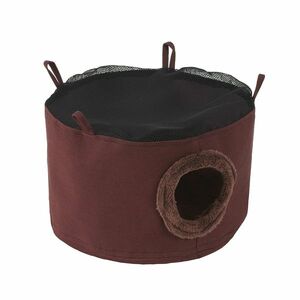 Akinu HUGS by Závěsný domeček pro hlodavce hnědý ⌀ 30 cm x 12 cm obraz