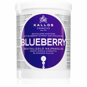 Kallos KJMN Professional Blueberry revitalizační maska pro suché, poškozené a chemicky ošetřené vlasy 1000 ml obraz