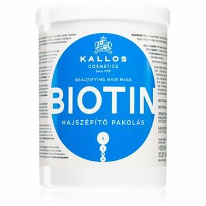 Kallos KJMN Professional Biotin maska pro tenké, slabé a lámavé vlasy 1000 ml obraz