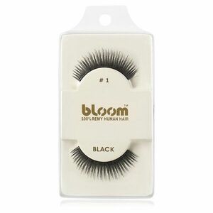 Bloom Natural nalepovací řasy z přírodních vlasů No. 1 (Black) 1 cm obraz
