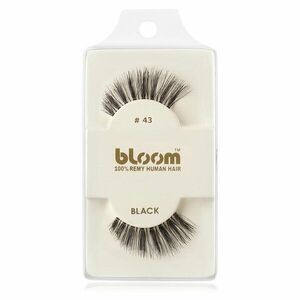 Bloom Natural nalepovací řasy z přírodních vlasů No. 43 (Black) 1 cm obraz
