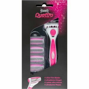 Wilkinson Sword Quattro for Women Aloe & Vit. E holicí strojek + náhradní břity 4 ks obraz