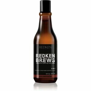 Redken Brews 3 v 1 šampon, kondicionér a sprchový gel 300 ml obraz