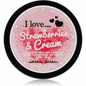I Love Strawberries & Cream tělové máslo 200 ml obraz