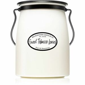 Milkhouse Candle Co. Creamery Sweet Tobacco Leaves vonná svíčka Butter Jar 624 g obraz