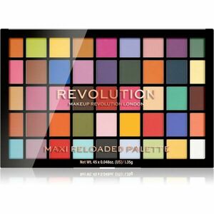 Makeup Revolution Maxi Reloaded Palette paletka pudrových očních stínů odstín Monster Mattes 45x1.35 g obraz