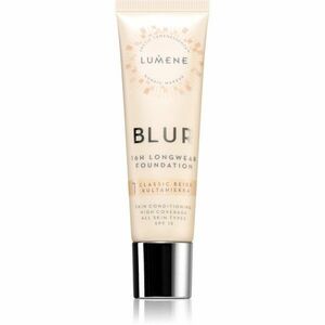 Lumene Blur 16h Longwear dlouhotrvající make-up SPF 15 odstín 1 Classic Beige 30 ml obraz