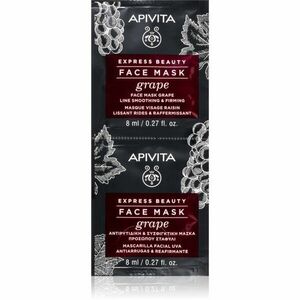 Apivita Express Beauty Firming Face Mask Grape protivrásková a zpevňující pleťová maska 2x8 ml obraz