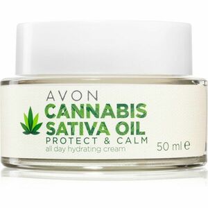 Avon Cannabis Sativa Oil Protect & Calm hydratační krém s konopným olejem 50 ml obraz