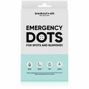 breakout + aid Emergency Dots For Spots and Blemishes lokální péče proti akné na obličej, dekolt a záda s Tea Tree oil 72 ks obraz