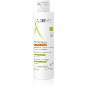 A-Derma Exomega Control Emollient Foaming gel zvláčňující pěnivý gel pro suchou až atopickou pleť 200 ml obraz