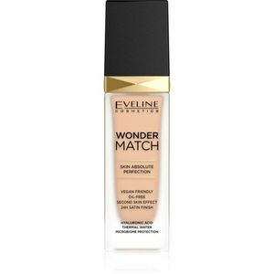 Eveline Cosmetics Wonder Match dlouhotrvající tekutý make-up s kyselinou hyaluronovou odstín 16 Light Beige 30 ml obraz