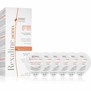 Rexaline Derma Night Mask-in-Creme obnovující noční krémová maska s protivráskovým účinkem 6 x 3 ml obraz