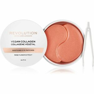 Revolution Skincare Rose Gold Vegan Collagen hydrogelová maska na oční okolí se zklidňujícím účinkem 60 ks obraz