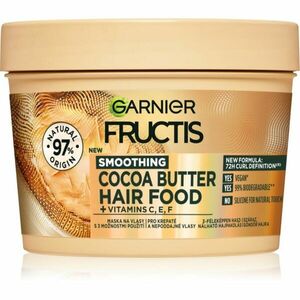 Garnier Fructis Cocoa Butter Hair Food vyživující maska na vlasy s kakaovým máslem 390 ml obraz