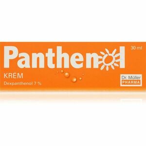 Dr. Müller Panthenol krém 7% hydratační a zklidňující krém po opalování 30 ml obraz