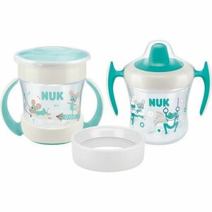 NUK Mini Cups Set Mint/Turquoise hrnek 3 v 1 6m+ Neutral 160 ml obraz
