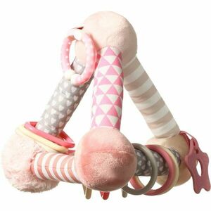 BabyOno Have Fun Educational Toy plyšová hračka Pyramid Pink 1 ks obraz