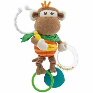 Chicco Baby Senses Monkey kousátko s chrastítkem 1 ks obraz