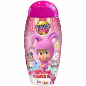 Masha & The Bear Magic Bath Bath & Shower Gel sprchový a koupelový gel pro děti Raspberry 200 ml obraz