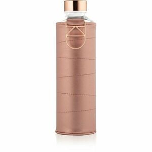 Equa Mismatch skleněná láhev na vodu + obal z umělé kůže barva Bronze 750 ml obraz