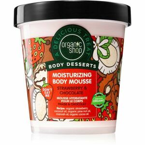 Organic Shop Body Desserts Strawberry & Chocolate tělová pěna s hydratačním účinkem 450 ml obraz