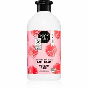 Organic Shop Organic Raspberry & Acai vitaminová pěna do koupele 500 ml obraz