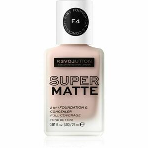 Revolution Relove Super Matte Foundation dlouhotrvající matující make-up odstín F4 24 ml obraz