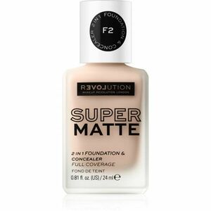 Revolution Relove Super Matte Foundation dlouhotrvající matující make-up odstín F2 24 ml obraz