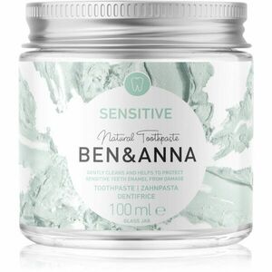 BEN&ANNA Natural Toothpaste Sensitive zubní pasta ve skleněné dóze pro citlivé zuby 100 ml obraz