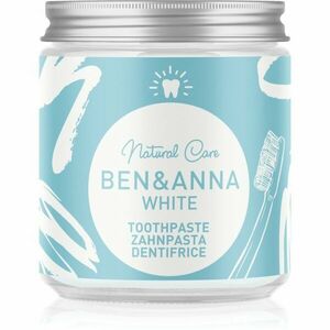 BEN&ANNA Natural Toothpaste White zubní pasta ve skleněné dóze s bělicím účinkem 100 ml obraz