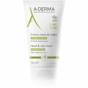 A-Derma Essentials Hand & Nail Cream hydratační krém na ruce a nehty s kyselinou hyaluronovou 50 ml obraz