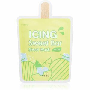 A’pieu Icing Sweet Bar Mask Melon zklidňující plátýnková maska 21 g obraz