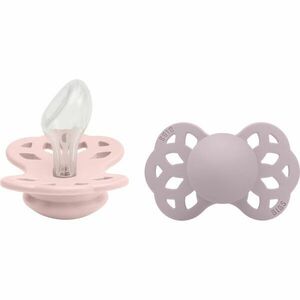 BIBS Infinity Anatomical Size 2: 6+ months dudlík Blossom / Dusky Lilac 2 ks obraz