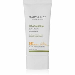 MARY & MAY Cica Soothing zklidňující a ochranný krém SPF 50+ 50 ml obraz