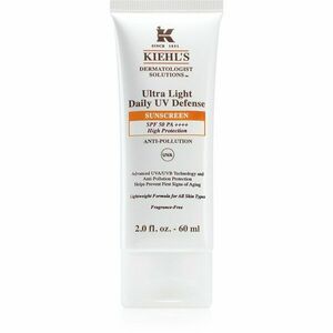 Kiehl's Ultra Light Daily UV Defense ultra lehký ochranný fluid pro všechny typy pleti včetně citlivé SPF 50+ 60 ml obraz