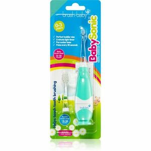 Brush Baby BabySonic elektrický zubní kartáček pro děti 0 – 36 měsíců Teal 1 ks obraz