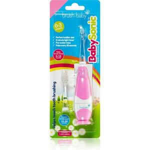 Brush Baby BabySonic elektrický zubní kartáček pro děti 0 – 36 měsíců Pink 1 ks obraz