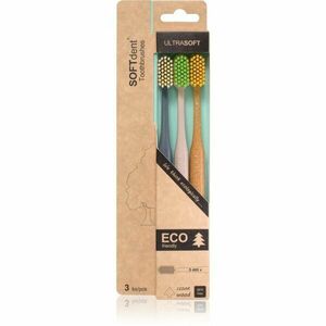SOFTdent ECO Ultra Soft zubní kartáček 3 ks obraz