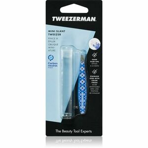 Tweezerman Mini Slant pinzeta se zešikmeným koncem mini s cestovním pouzdrem Lisbon Sea 1 ks obraz