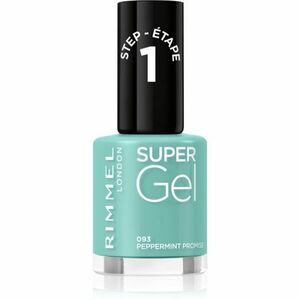 Rimmel Super Gel gelový lak na nehty bez užití UV/LED lampy odstín 093 Peppermint Promise 12 ml obraz